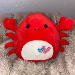 Carlos the Crab Squishmallow - Valentines Edition
